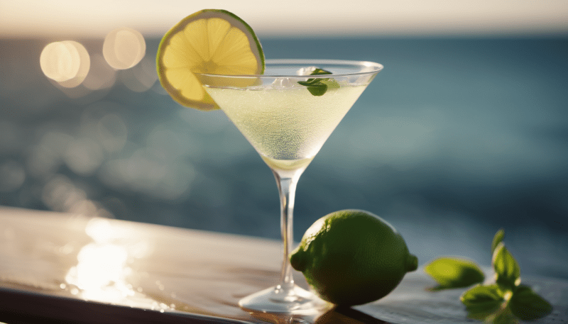 Basil Lemon Martini 1 min min