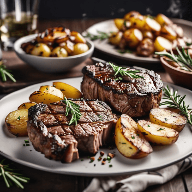 Gegrillte Ribeye Steaks 1 min min