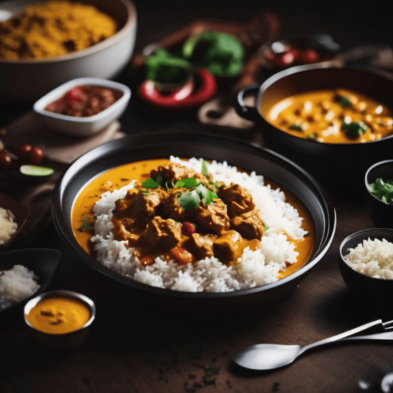 Curry Gericht 1 min min