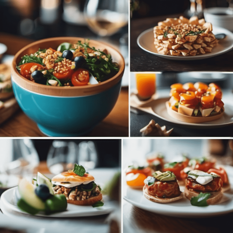 Don Julio 70 Tequila - Entdecke die Magie 6 Eine Bildkollage mit verschiedenen Tapas.
