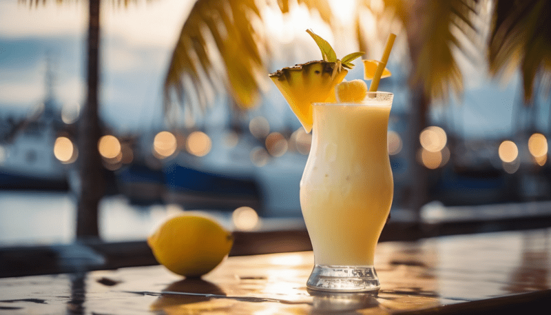 Tropical Rum Cocktail 3 min min