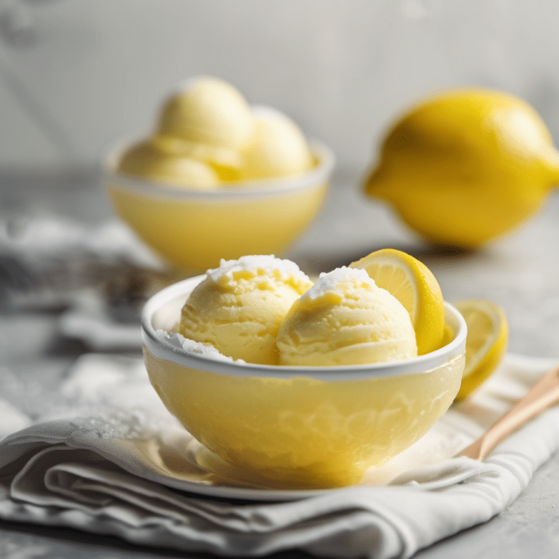 Don Julio 70 Tequila - Entdecke die Magie 8 Zwei Schüsseln mit Zitronensorbet und Zitronen.