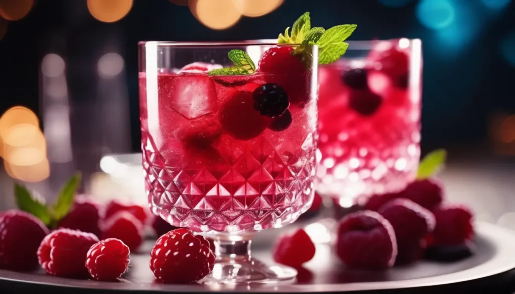 Zwei gesunde Cocktails: Sparkling Berry Bliss
