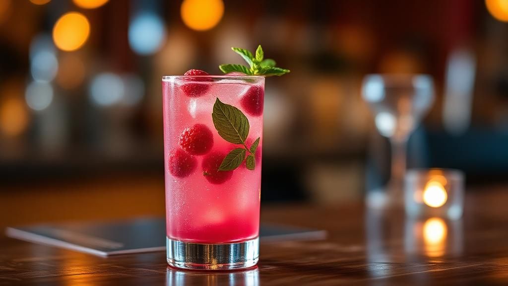 Aromenkombination in Cocktails 2 Berry Basil Fizz 1