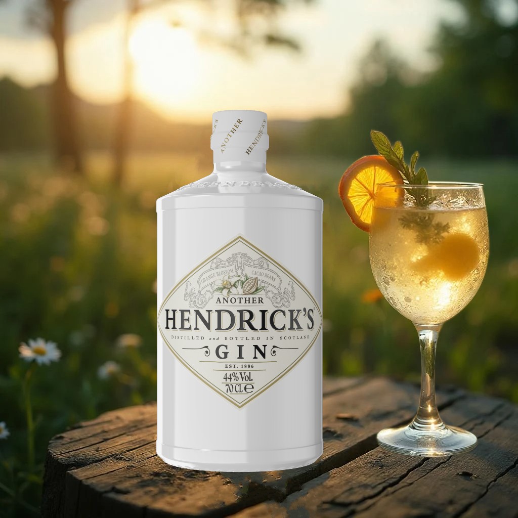 Der Another Hendrick's Gin steht neben einem Glas Gin & Tonic.