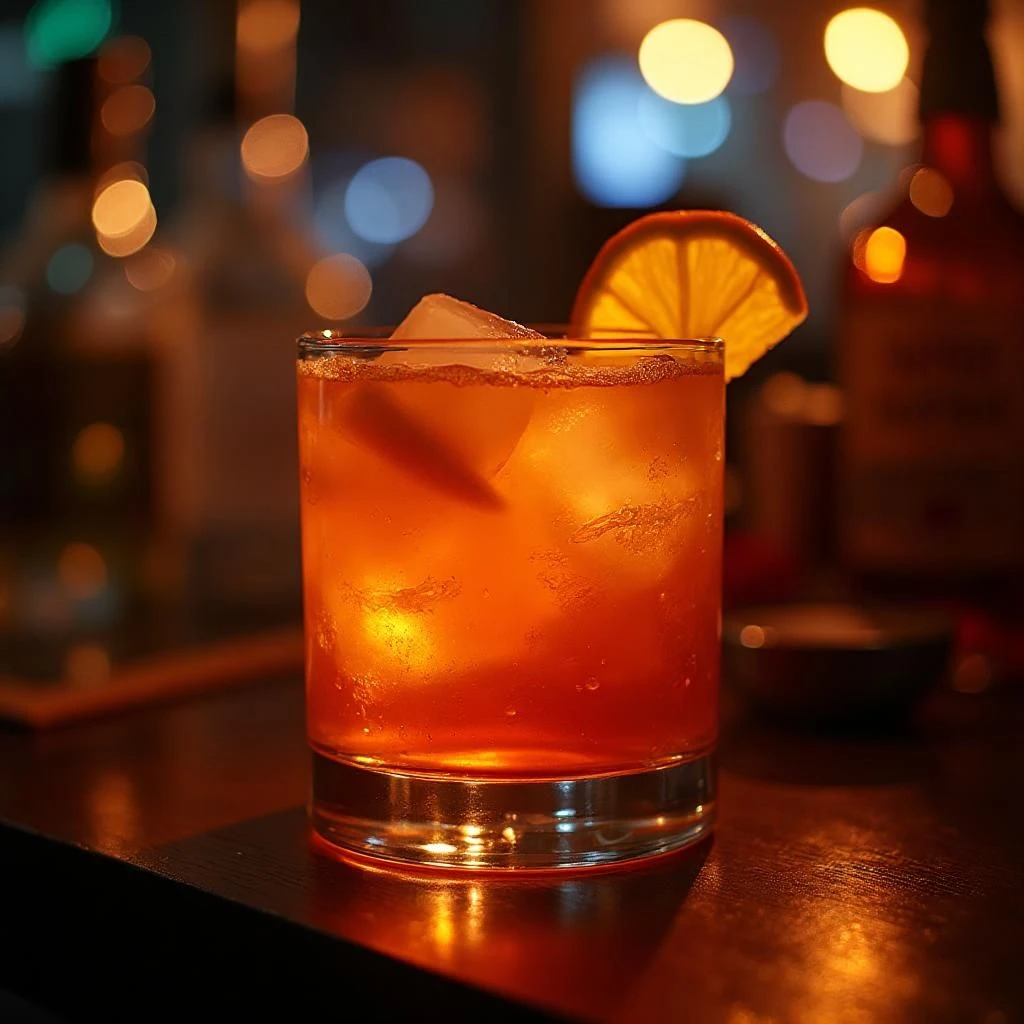 Karneval Drinks 3 Ein Glas des Jeck Sunrise Karneval Drinks.