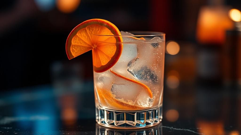 Ein Glas des alkoholfreien Frühlings-Aperitifs "No-Spritz".