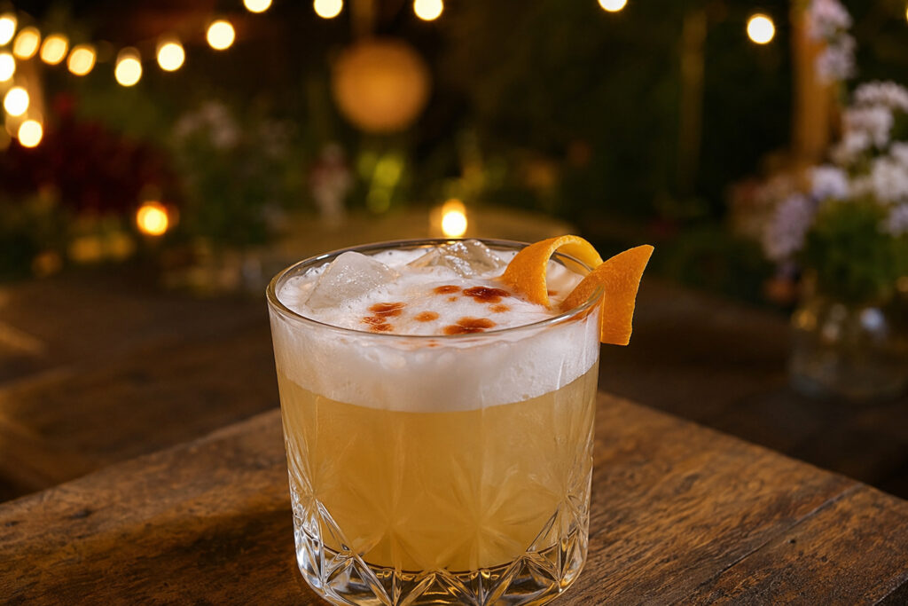 Whiskey Sour - Warum Gegensätze perfekt zusammen passen 1 Ein Glas des klassischen Whiskey Sour Cocktail.