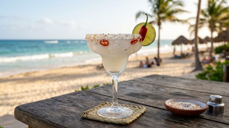 Eine Coconut Chili Margarita mit mehr Chili.