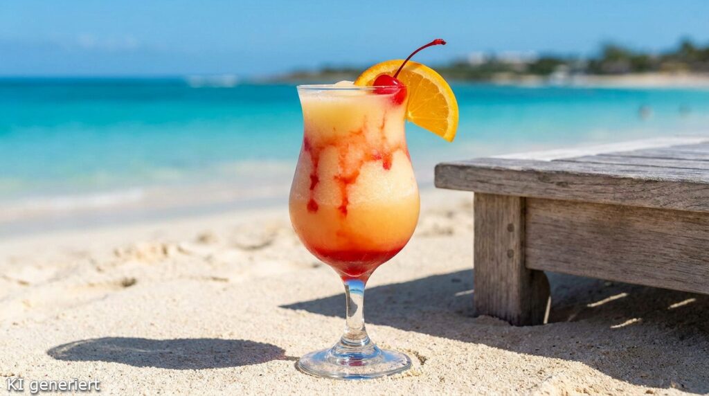 Tequila Sunrise - Wie ein Sonnenaufgang im Glas 5 Ein Glas des Frozen Tequila Sunrise Cocktails.
