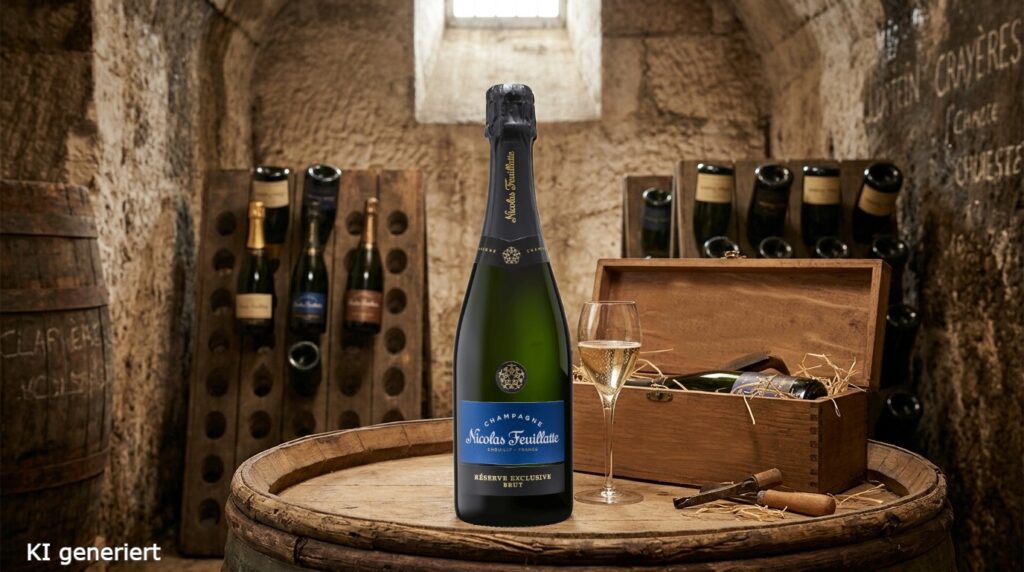 Die 5 besten Champagner unter 50 Euro 2 Eine Flasche Nicolas Feuillatte Champagner.