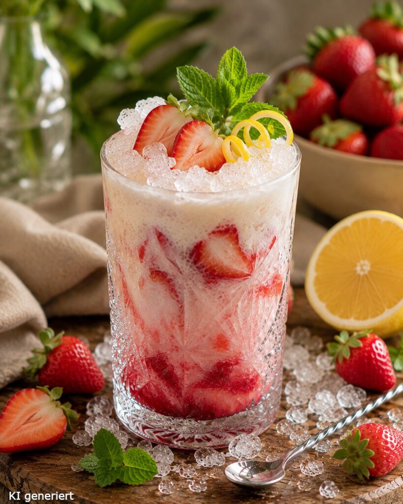 Limoncello Cream Soda - der Drink des Sommers 2026 7 Ein Glas des Strawberry Cream Soda.