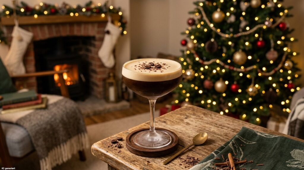 Ein Glas des Chocolate Espresso Martini.