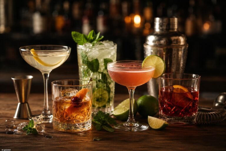 Verschiedene Cocktail Klassiker.