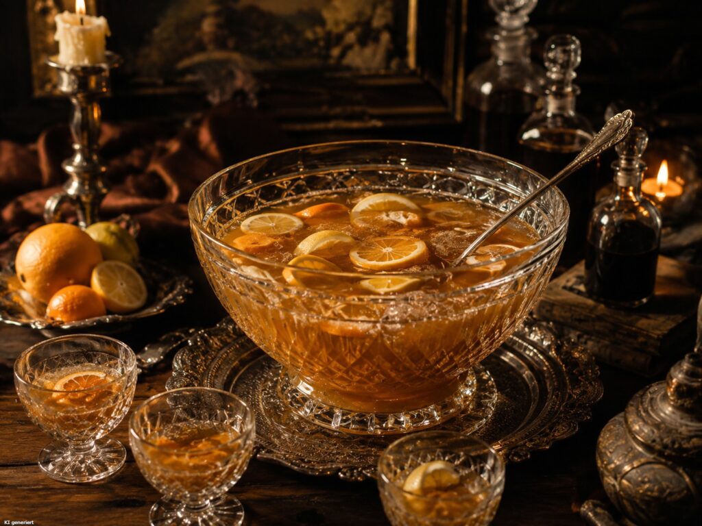 Die Geschichte des Cocktails - Wie aus Spirituosen echte Klassiker wurden 7 Eine Schale mit Punch.