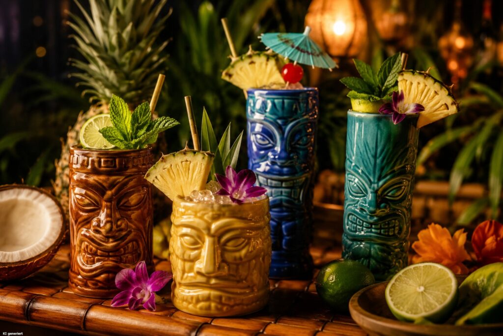 Die Geschichte des Cocktails - Wie aus Spirituosen echte Klassiker wurden 5 Verschiedene Tiki Cocktails.