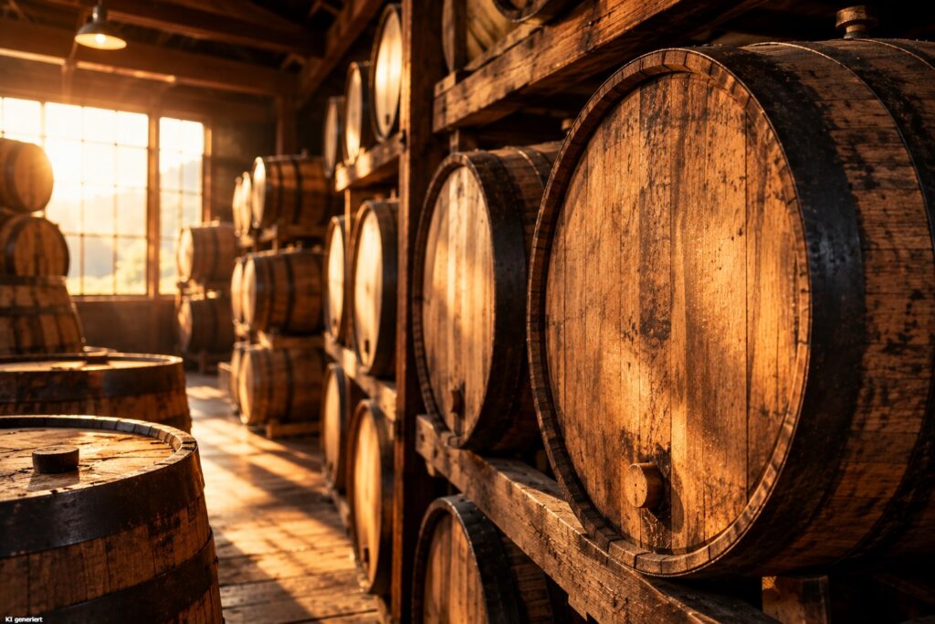 Amerikanischer Whiskey - Bourbon, Rye & Co. 4 Whiskeyfässer